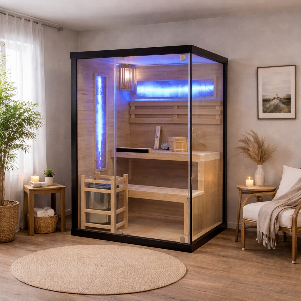LUXOR 1 - Sauna finlandeza, Doua persoane, 120 x 120 x 190cm - SB50120