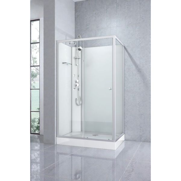 VIVA - Cabina de dus completa, dreptunghiulara, fara plafon, 120x80x234cm - PS19