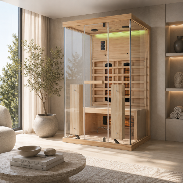 NORDISK 2 - Sauna uscata cu infrarosu - 125 x 100 x 190cm - SB20125