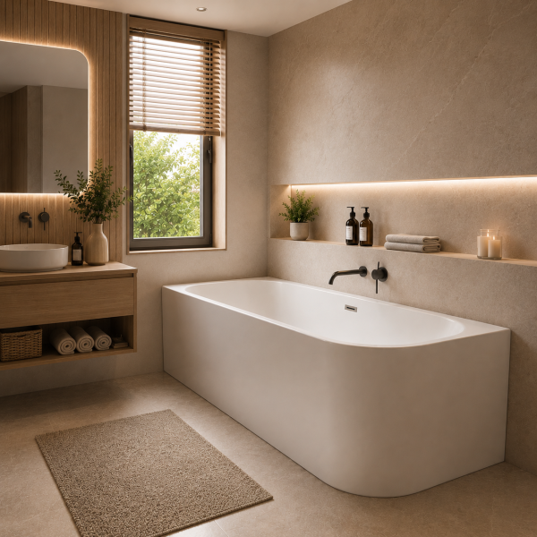 SOLVA - Cada freestanding - 180x80x56 cm - Montaj stanga - G9051