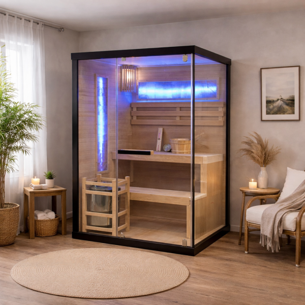 LUXOR 1 - Sauna finlandeza, Doua persoane, 120 x 120 x 190cm - SB50120