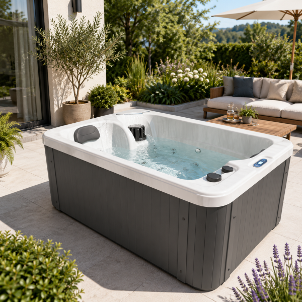 SPLIT WHITE MARBLE/WHIRLPOOL - Minipiscina de exterior - SPA30