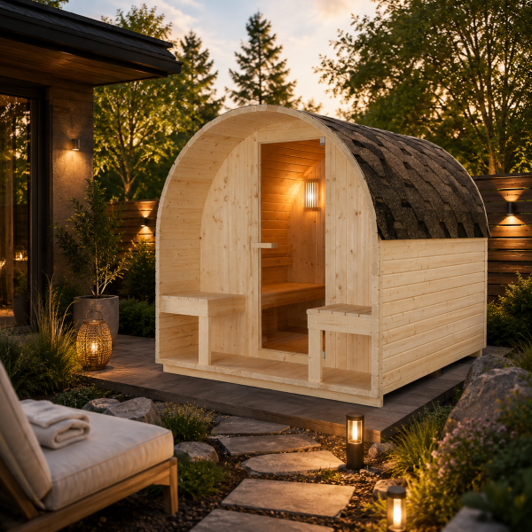 ISLAND XL - Sauna Finalndeza pentru exterior, 189 x 220 x 191.5cm - F90220