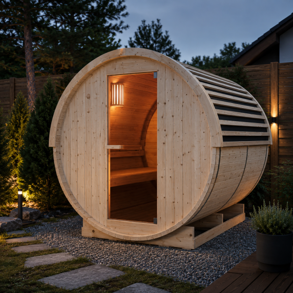 NYBORG L - Sauna Finalndeza pentru exterior, 195 x 245 x 195cm - F80220