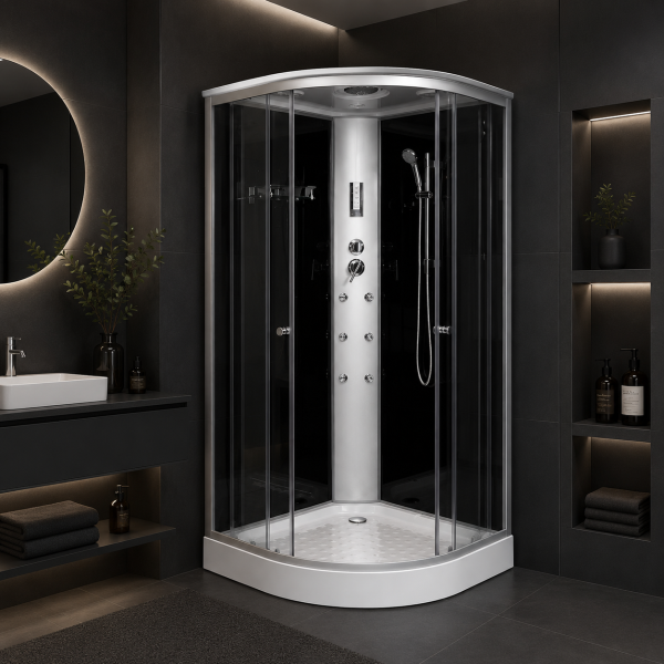 BLACK NOVA - Cabina de dus cu hidromasaj - 100 x 100 x  215cm - BH1171