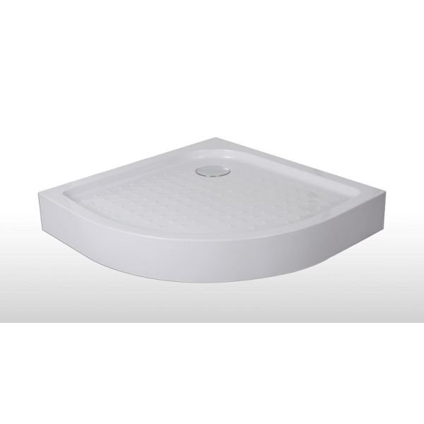 Cadita de dus din ABS, semirotunda, 80x80x12,5cm
