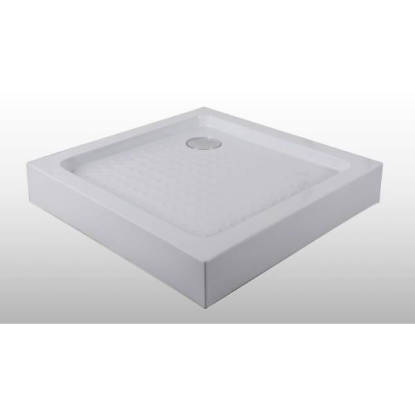 Cadita de dus din ABS, patrata, 80x80x12,5cm