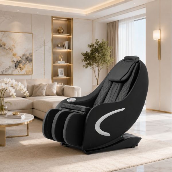LUXUS - Fotoliu de masaj Zero Gravity, Black - MA2603