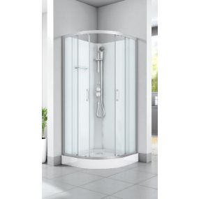 DALLAS - Cabina de dus completa, crom, 90x90x210 cm - CL11