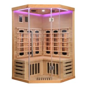 SUPREME - Sauna uscata cu rezistente Infrarosu + Carbon - Magneziu, 120 x 120 x 190cm