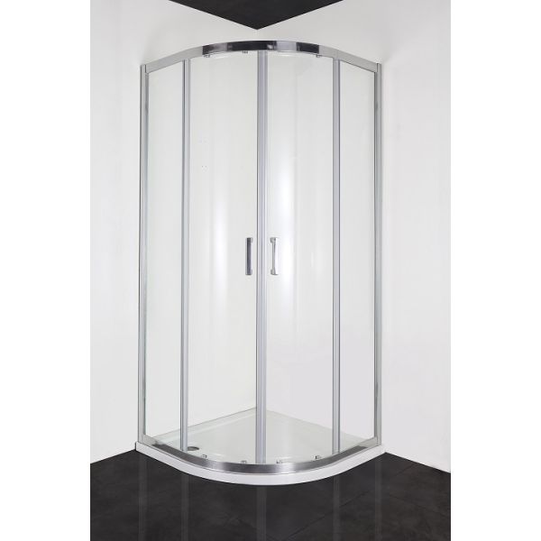 ELITE CROM - Cabina de dus semirotunda, 80x80x195cm