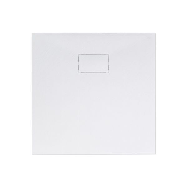 Cadita de dus din SMC, patrata, decupabila, 90x90cm - Alba