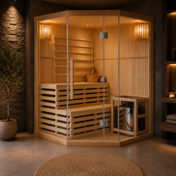 TALLINN - Sauna Finlandeza, 3 persoane, 150 x 150 x 200cm - J60150