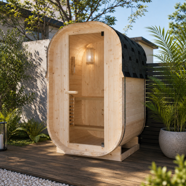 LINDHOLM - Sauna Finalndeza pentru exterior, 128,2 x 120 x 194 cm - F60120