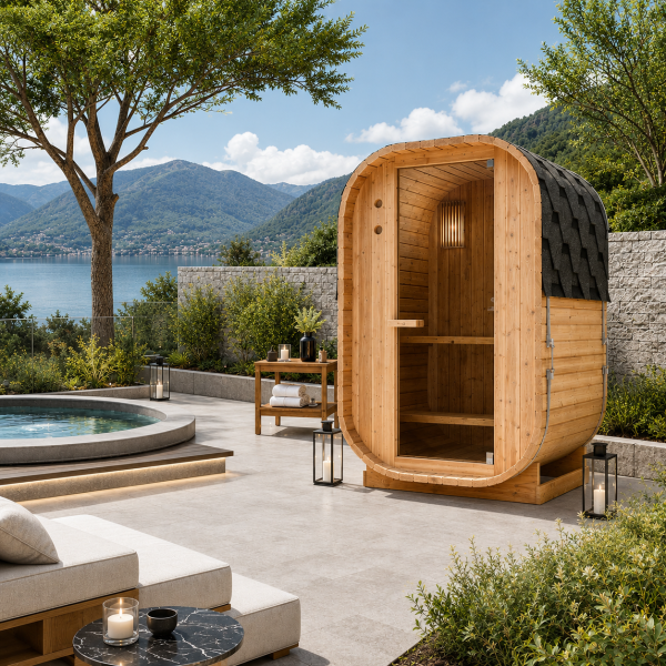 LINDHOLM - Sauna Finalndeza pentru exterior, 128,2 x 120 x 194 cm - F60120