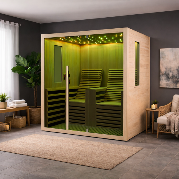 CARBON 2 - Sauna uscata cu rezistente Carbon-Magneziu, 150 x 180 x 195cm - F10180