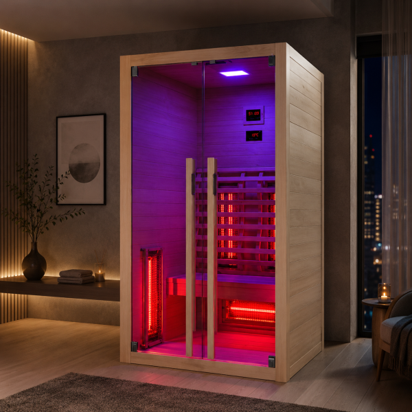 RUBY 2 - Sauna uscata, cu Infrarosu, 100 x 120 x 195cm - F20120