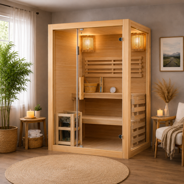 PANORAMA NATUR - Sauna finlandeza, 130 x 120 x 200cm - J60130