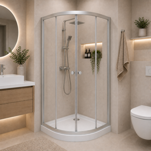 CELSIA - Set inchidere dus+cadita joasa - 80x80x192,5cm - ST-80C