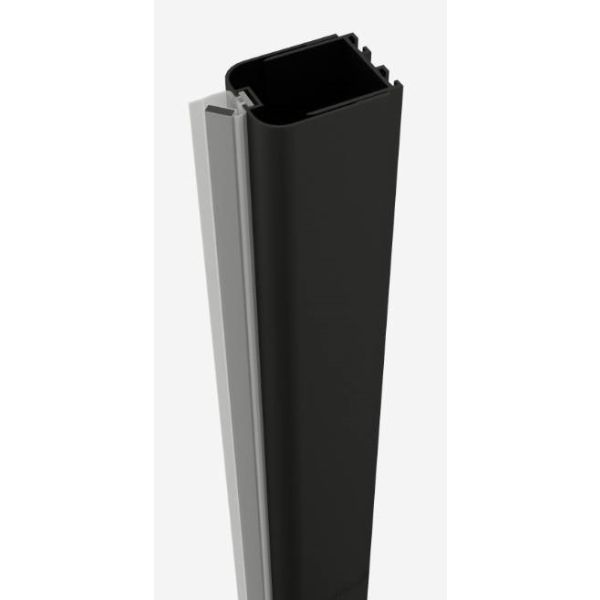 SANOFLEX BLACK - Profil de inchidere la perete, Negru-Mat