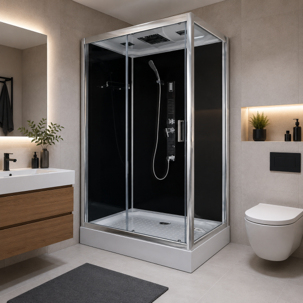TREND 3 - Cabina de dus completa, dreptunghiulara, 120x80x215cm - CL72