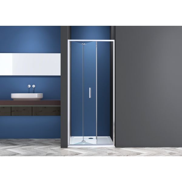 SANOSLIM - Usa pliabila, crom, 88-92 x 200cm