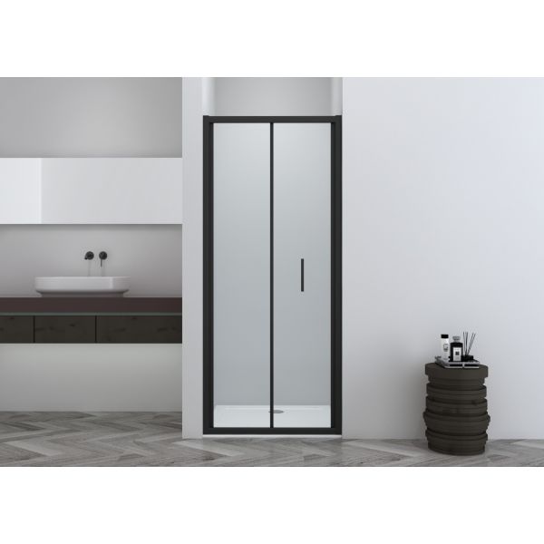 SANOSLIM - Usa pliabila, neagra, 88-92 x 200cm