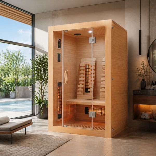 MALMO 2, Sauna cu Infrarosu + Carbon - Magneziu, 120 x 105 x 190cm - SB10120