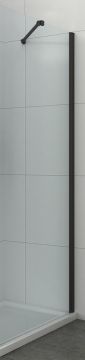 Perete lateral modular cabina dus ELITE BLACK - 80cm