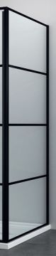 ELITE BLACK GRID - Parte fixa pt. cabina de dus modulara, 80cm
