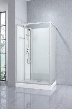 VIVA - Cabina de dus completa, dreptunghiulara, fara plafon, 120x80x234cm - PS19