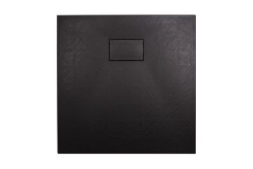 Cadita de dus din SMC, patrata, decupabila, 80x80cm - Neagra