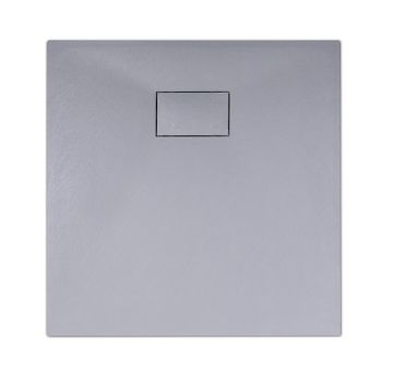 Cadita de dus din SMC, patrata, decupabila, 90x90cm - Gri