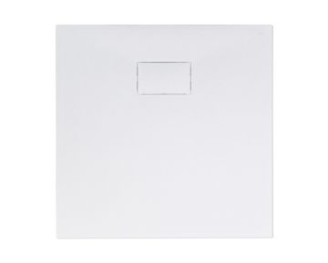 Cadita de dus din SMC, patrata, decupabila, 80x80cm - Alba