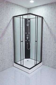STIL 2 - Cabina de dus completa, patrata, fara plafon, 90x90x232cm - PS18B