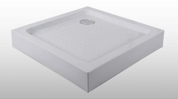 Cadita de dus din ABS, patrata, 80x80x12,5cm