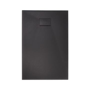 Cadita de dus din SMC, dreptunghiulara, decupabila, 80x120cm - Neagra