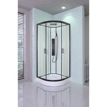 SKY 1 - Cabina de dus completa, semirotunda, 90x90x225 cm - CL73