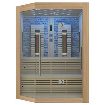 KIRUNA - Sauna uscata cu Infrarosu, 161 x 141,1 x 64,8 x 114,1 x 160 x 210cm