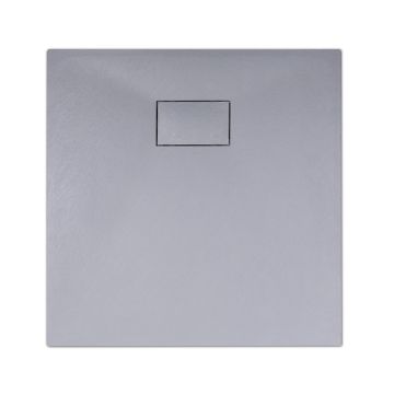 Cadita de dus din SMC, patrata, decupabila, 90x90cm - Gri