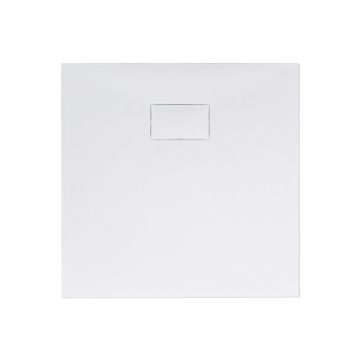 Cadita de dus din SMC, patrata, decupabila, 80x80cm - Alba