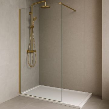 Paravan duș – panou din sticlă clară, FĂRĂ accesorii - 100 cm