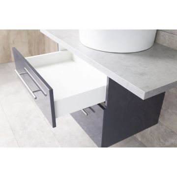 Baza mobilier LIVE 60 ANTRACIT, 2 sertare fara decupaj