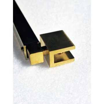 Kit instalare paravan sticlă - Auriu Periat