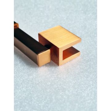 Kit instalare paravan sticlă - Cupru Periat