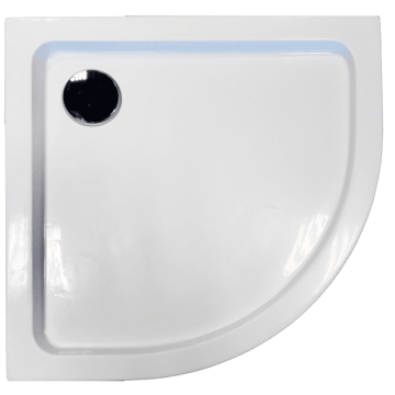 SANOACRYL - Cadita de dus din Acryl, semirotunda - BR80