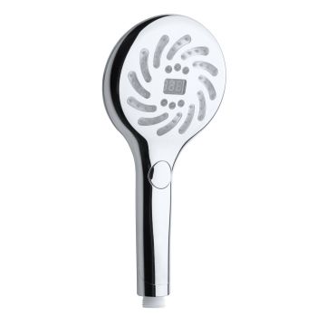 Dispersor de dus cu 3 functii si iluminare in 3 culori, finisaj Crom