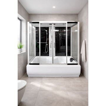 NEVADA 170 - Cabina de dus completa, cu hidromasaj, 168x88x218cm - PR170