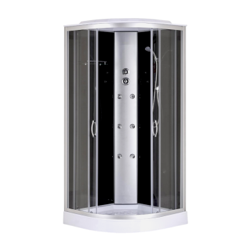 Cabina de dus completa cu hidromasaj, semirotunda - S07