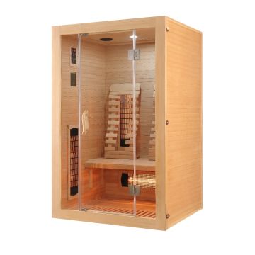 MALMO 2, Sauna cu Infrarosu + Carbon - Magneziu, 120 x 105 x 190cm